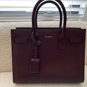 Sac De Jour Baby Top Handle Bag in Smooth Leather